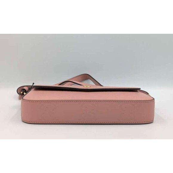 Gucci GG Embossed Super Mini Leather Crossbody Bag Pink 772794 - Picture 4 of 14
